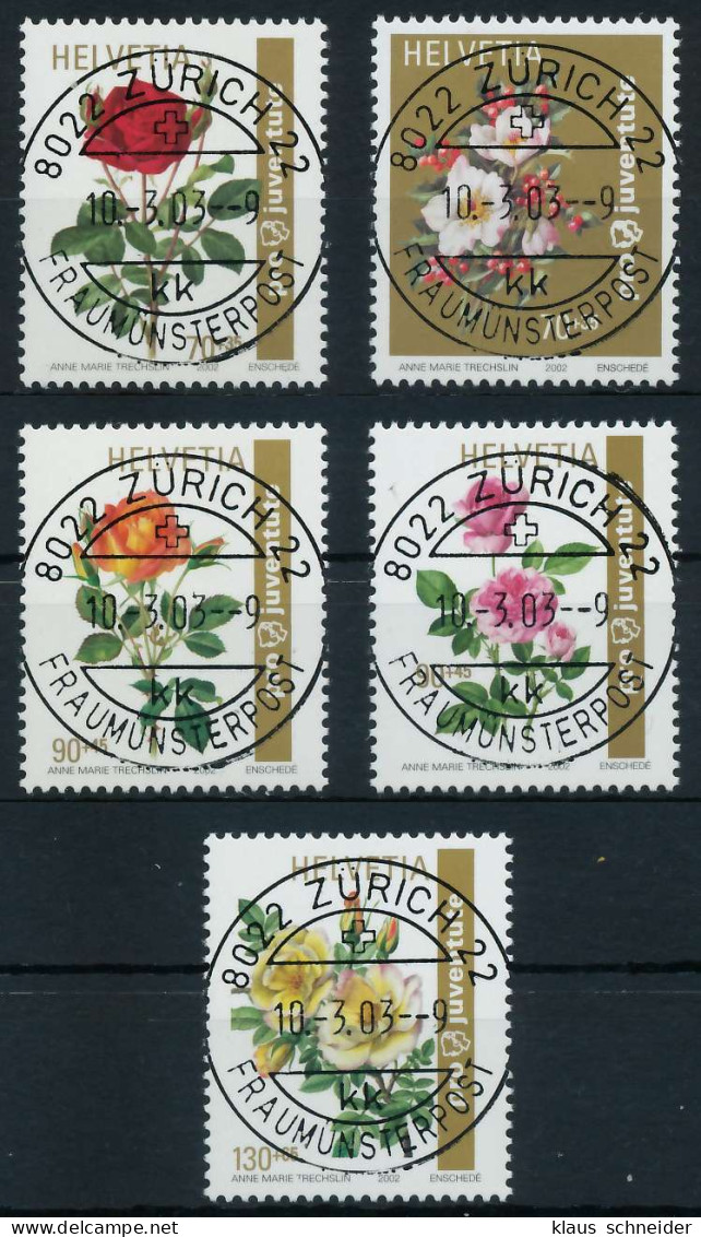 SCHWEIZ PRO JUVENTUTE Nr 1810-1814 Zentrisch Gestempelt X6AA352 - Used Stamps