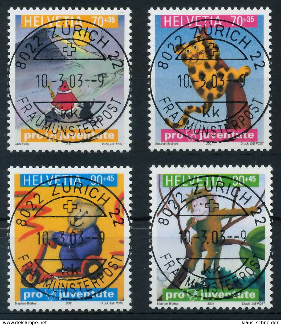 SCHWEIZ PRO JUVENTUTE Nr 1772-1775 Zentrisch Gestempelt X6AA356 - Used Stamps
