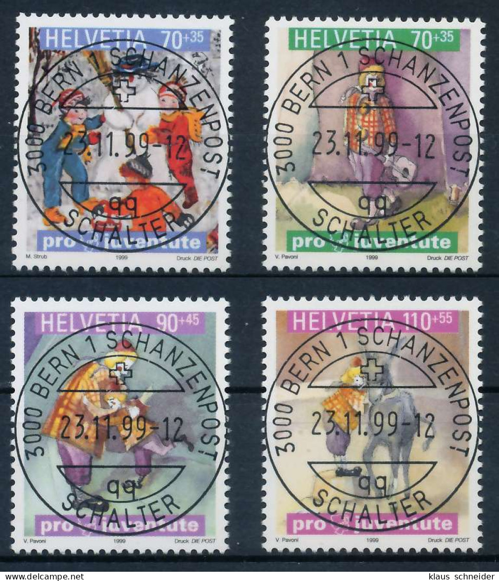 SCHWEIZ PRO JUVENTUTE Nr 1701-1704 Zentrisch Gestempelt X6AA35A - Used Stamps