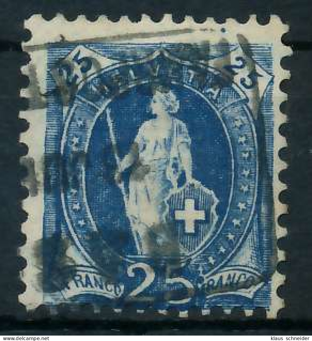 SCHWEIZ STEHENDE HELVETIA Nr 67Ca Gestempelt X6B6332 - Used Stamps
