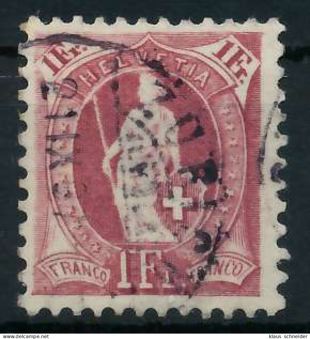 SCHWEIZ STEHENDE HELVETIA Nr 63YCb Gestempelt X6B6356 - Used Stamps