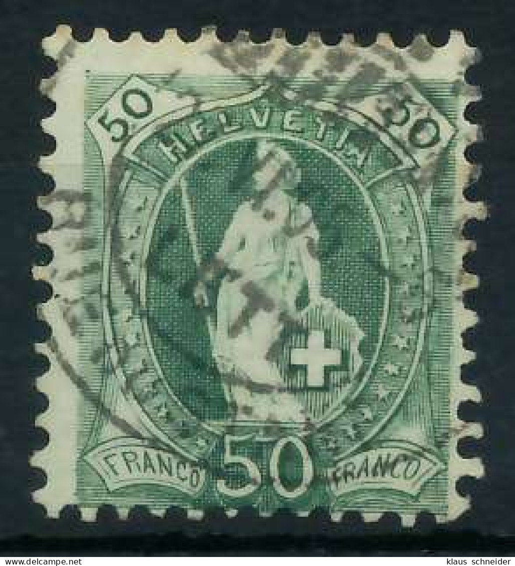 SCHWEIZ STEHENDE HELVETIA Nr 69Cc Zentrisch Gestempelt X6B6352 - Used Stamps