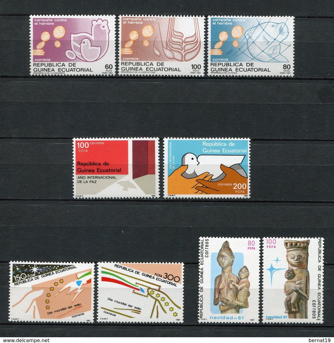 Guinea Ecuatorial 1987 Completo ** MNH. - Equatorial Guinea