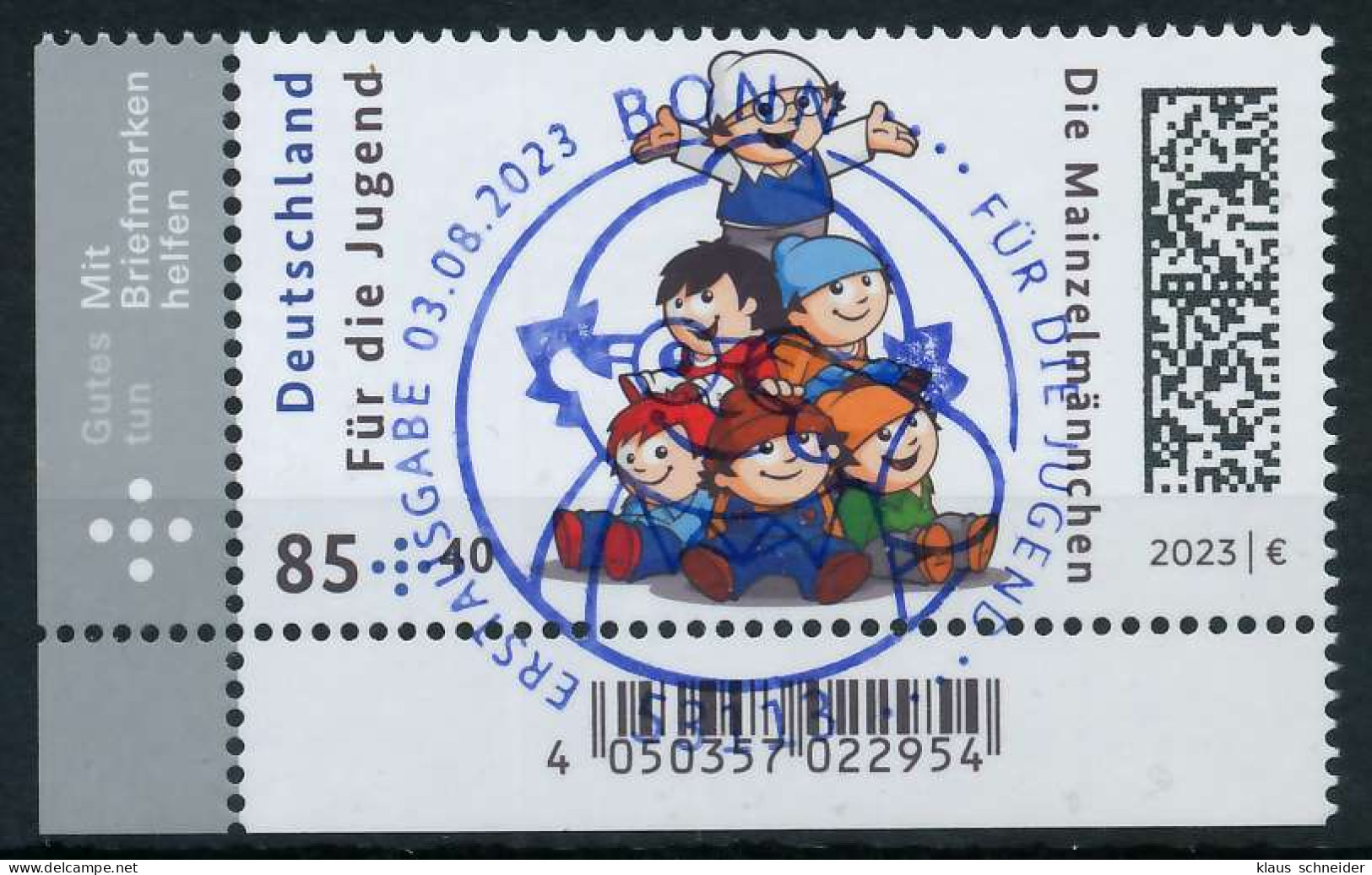 BRD BUND 2023 Nr 3777 ESST Zentrisch Gestempelt ECKE-ULI X6C26DA - Used Stamps
