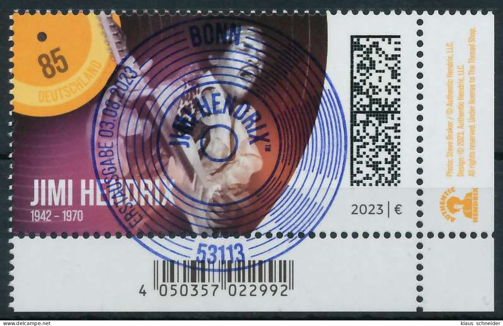 BRD BUND 2023 Nr 3780 ESST Zentrisch Gestempelt ECKE-URE X6C272A - Used Stamps