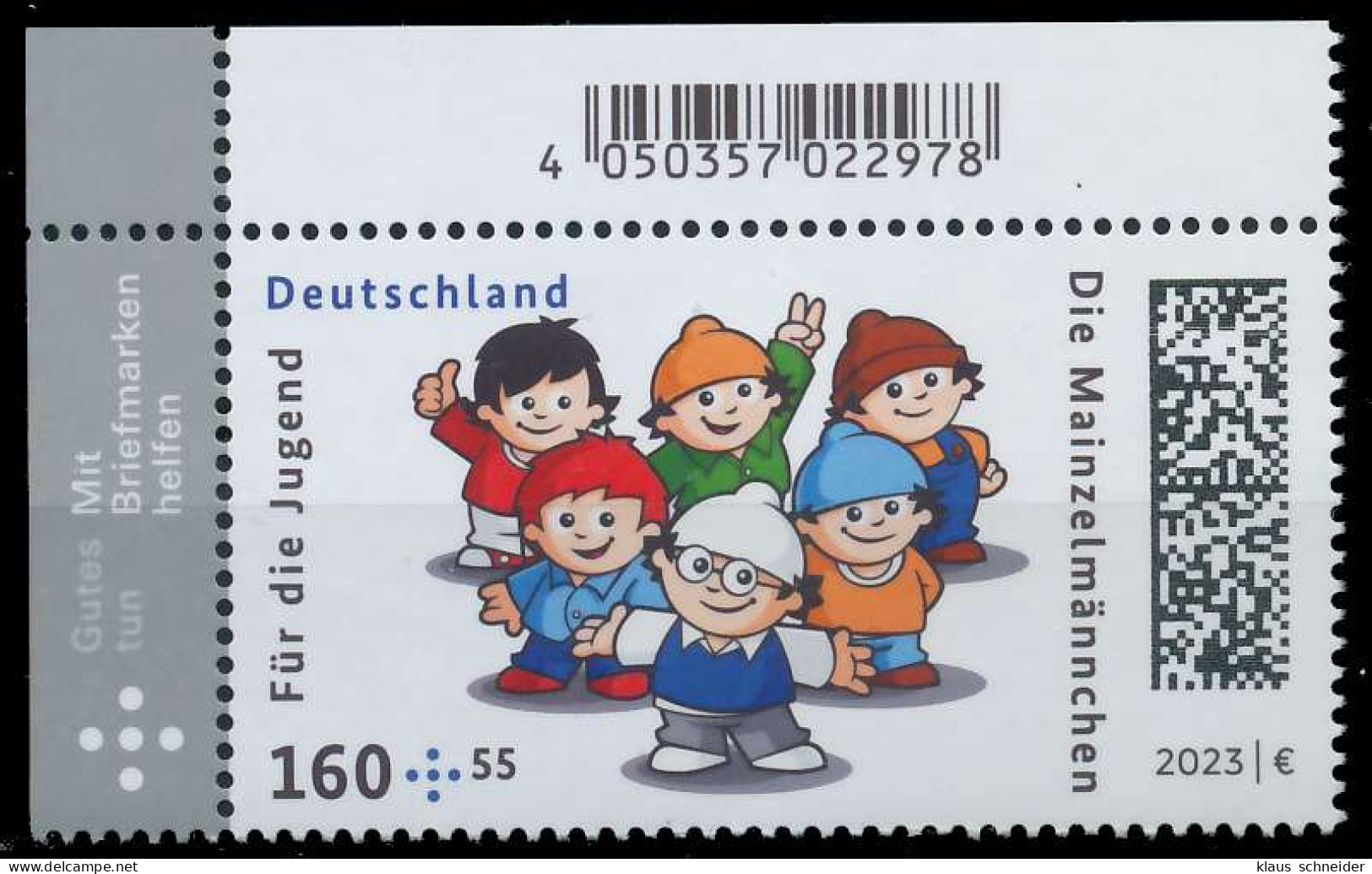 BRD BUND 2023 Nr 3779 Postfrisch ECKE-OLI X6C270A - Unused Stamps