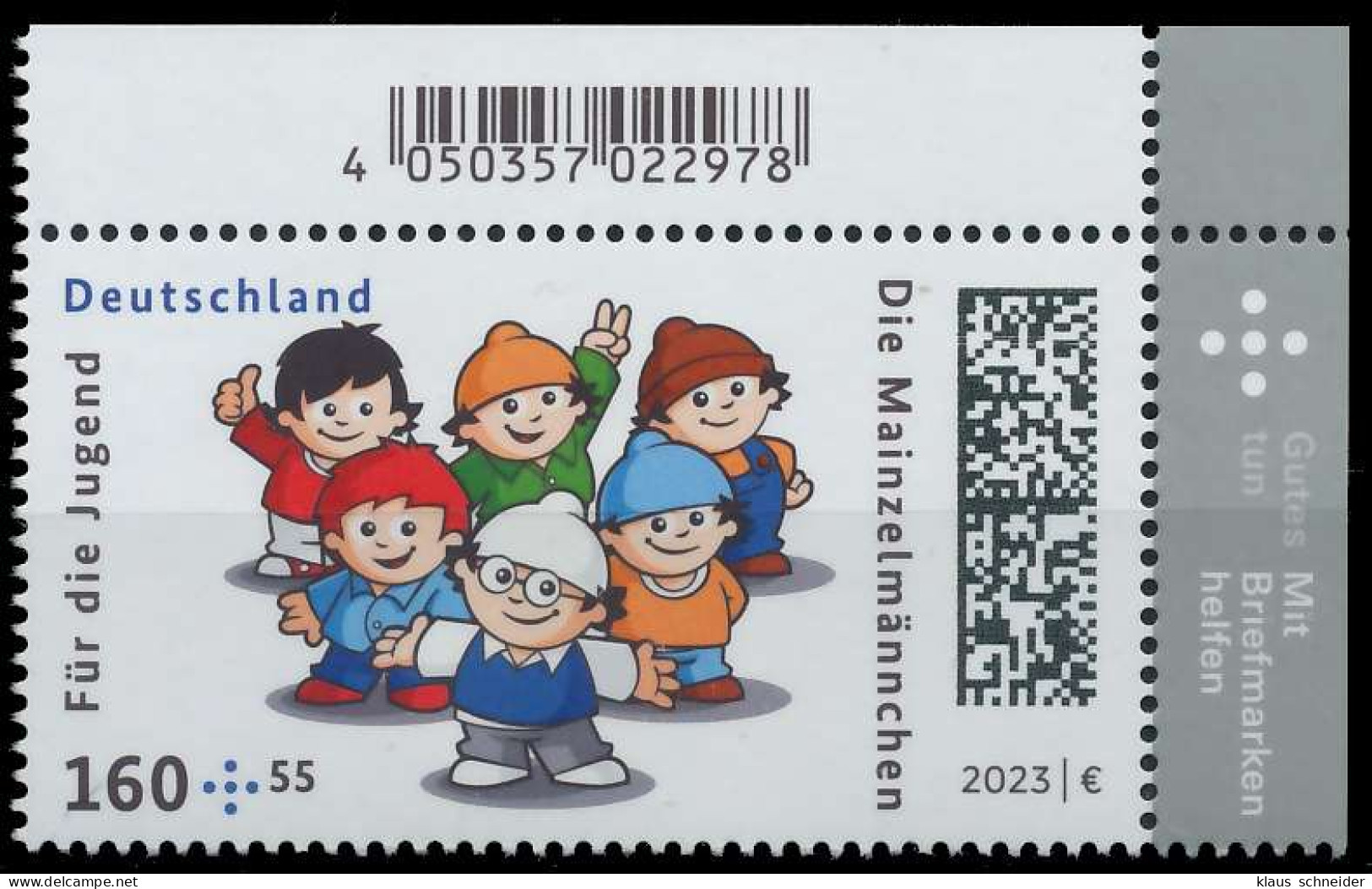 BRD BUND 2023 Nr 3779 Postfrisch ECKE-ORE X6C270E - Unused Stamps