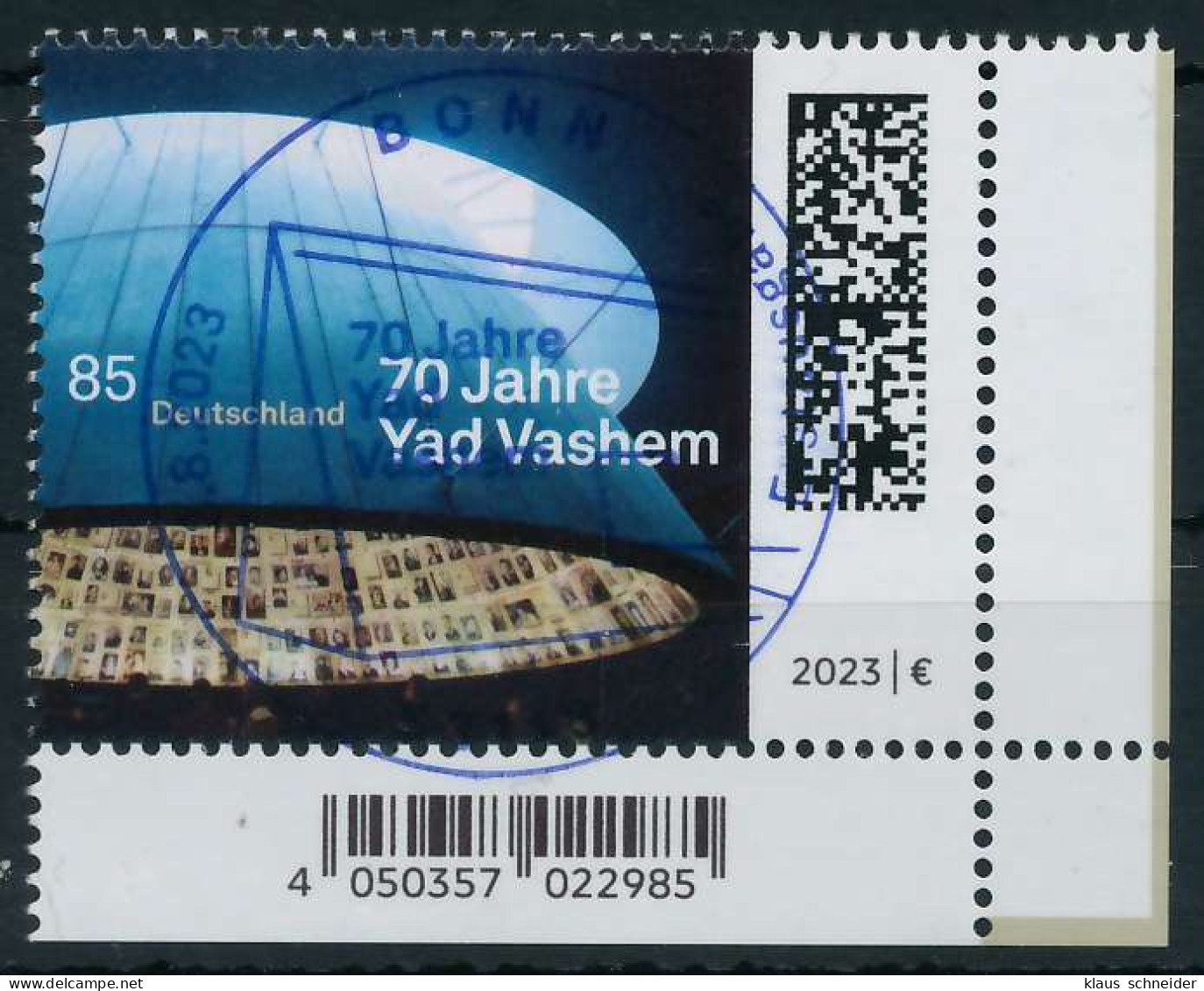 BRD BUND 2023 Nr 3781 ESST Zentrisch Gestempelt ECKE-URE X6C2746 - Used Stamps