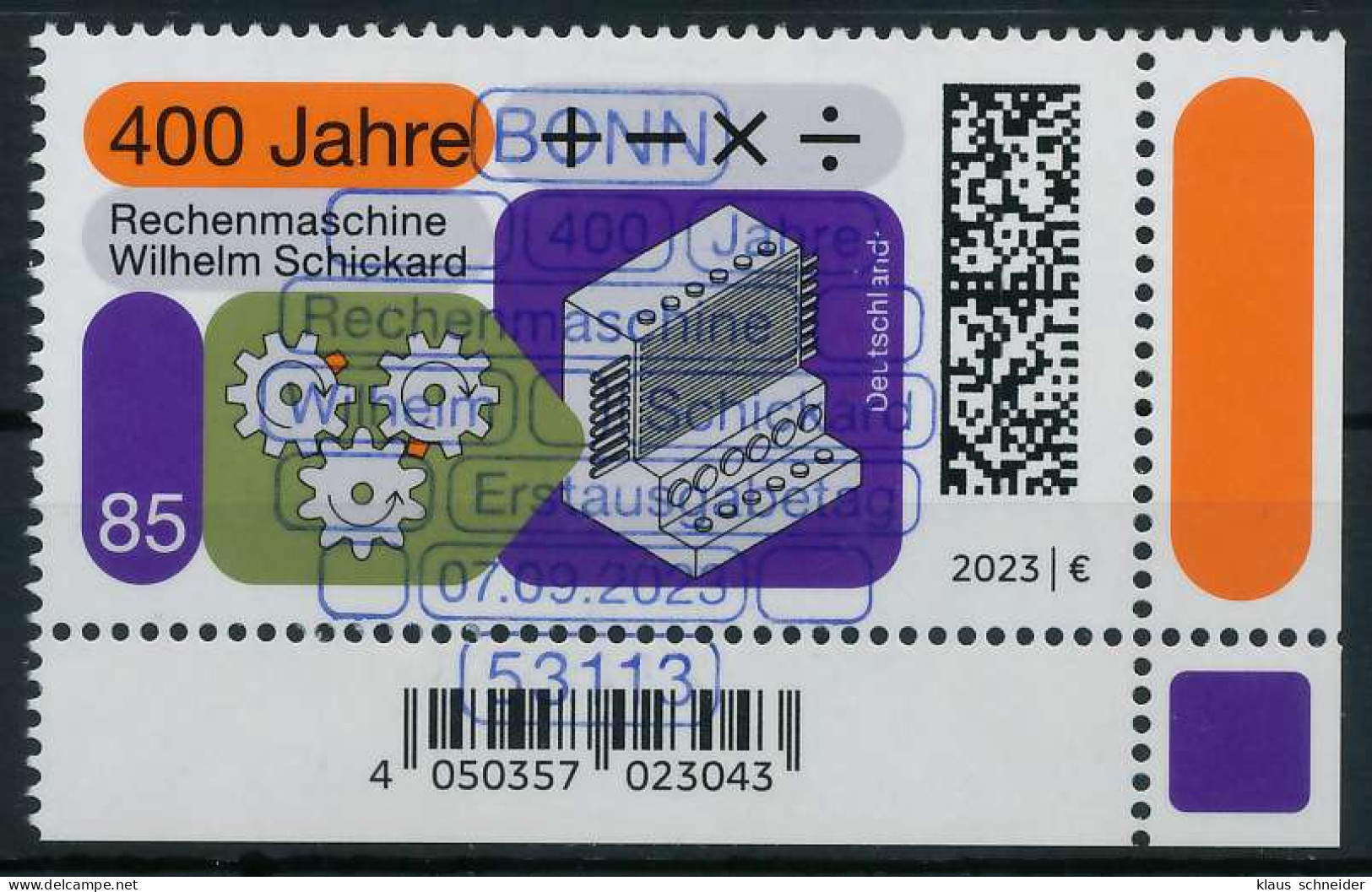BRD BUND 2023 Nr 3786 ESST Zentrisch Gestempelt ECKE-URE X6C27D2 - Used Stamps