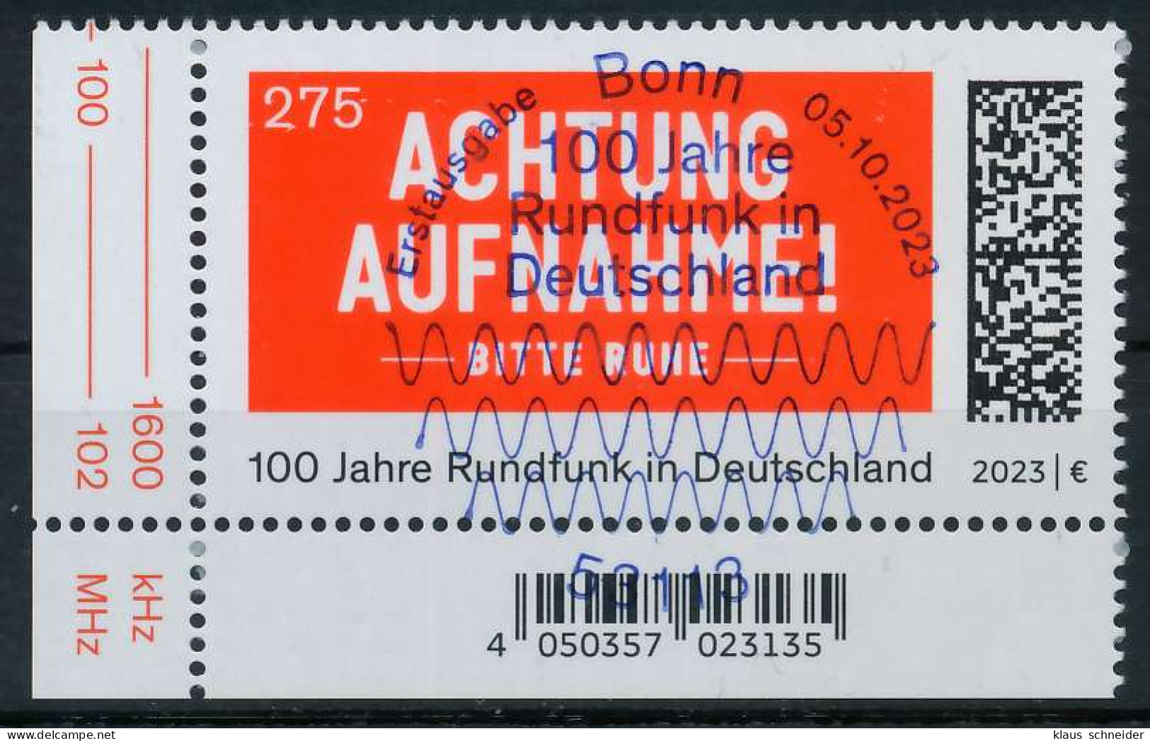 BRD BUND 2023 Nr 3790 ESST Zentrisch Gestempelt ECKE-ULI X6C2862 - Used Stamps