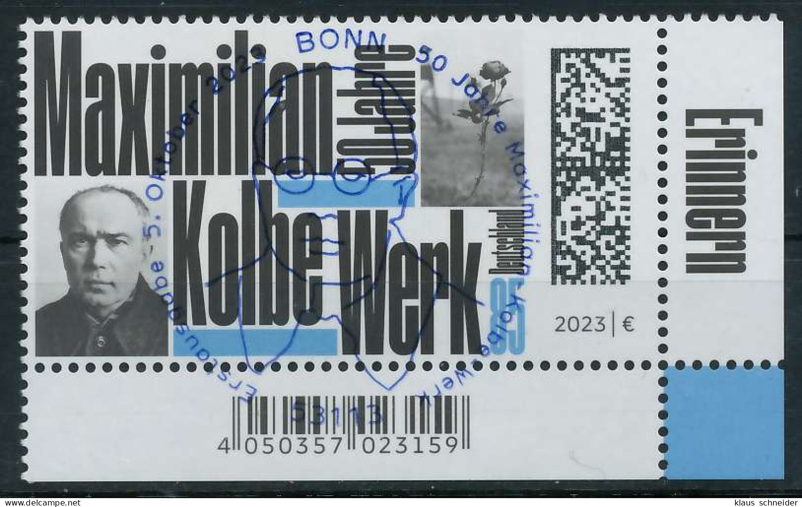 BRD BUND 2023 Nr 3791 ESST Zentrisch Gestempelt ECKE-URE X6C2882 - Used Stamps