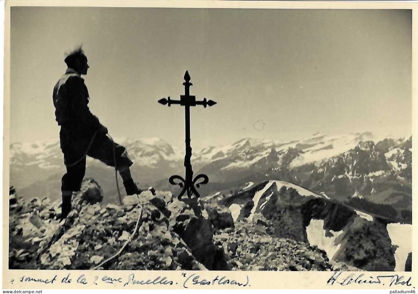 FR GASTLOSEN - Les Pucelles - Vu De Charmey - Tellko - Circulé Le 05.06.1945 - Charmey