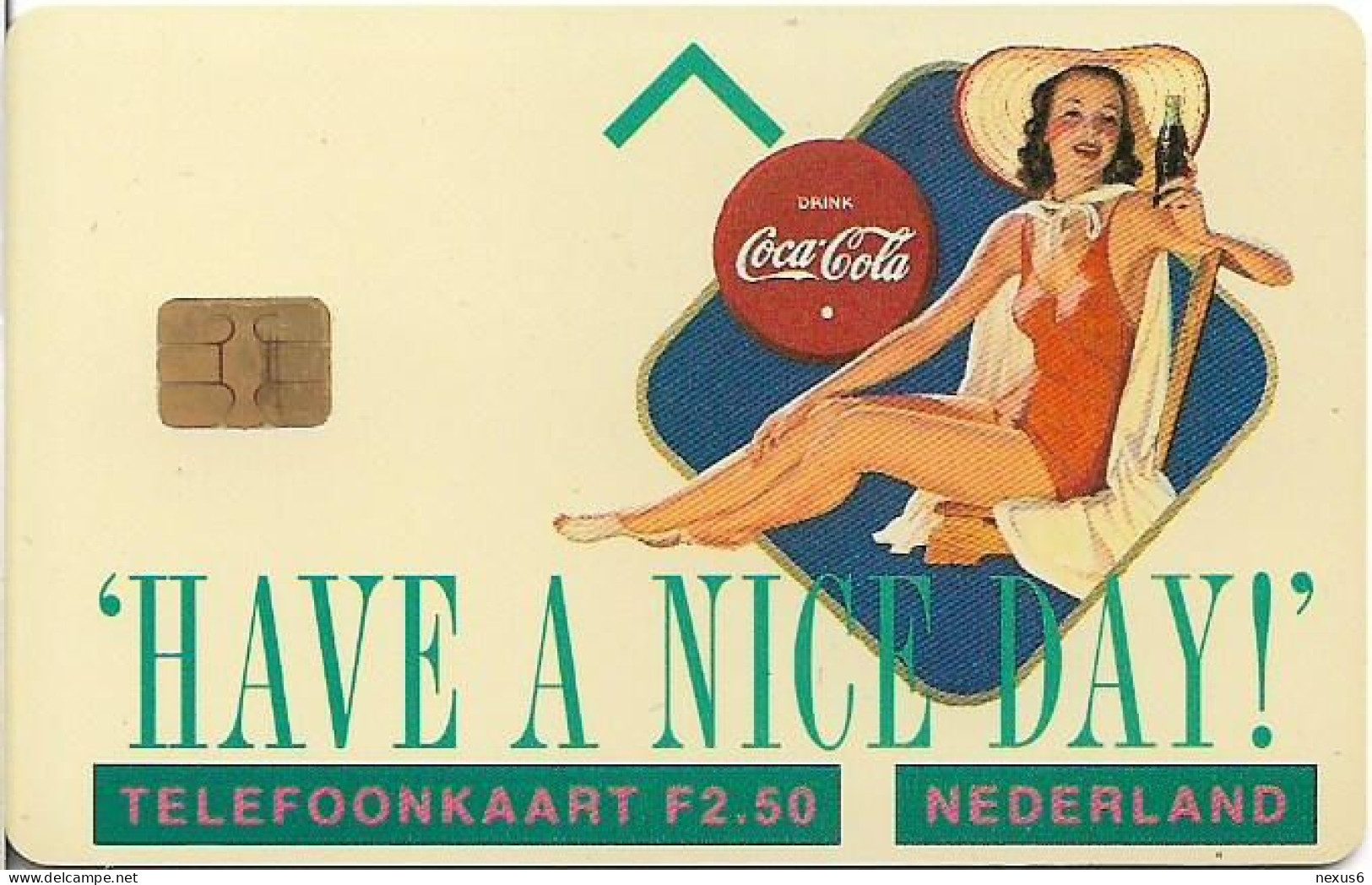 Netherlands - KPN - Chip - CRD202 - Coca Cola ''Have A Nice Day'', 11.1995, 2.50ƒ, 1.500ex, Mint - Private