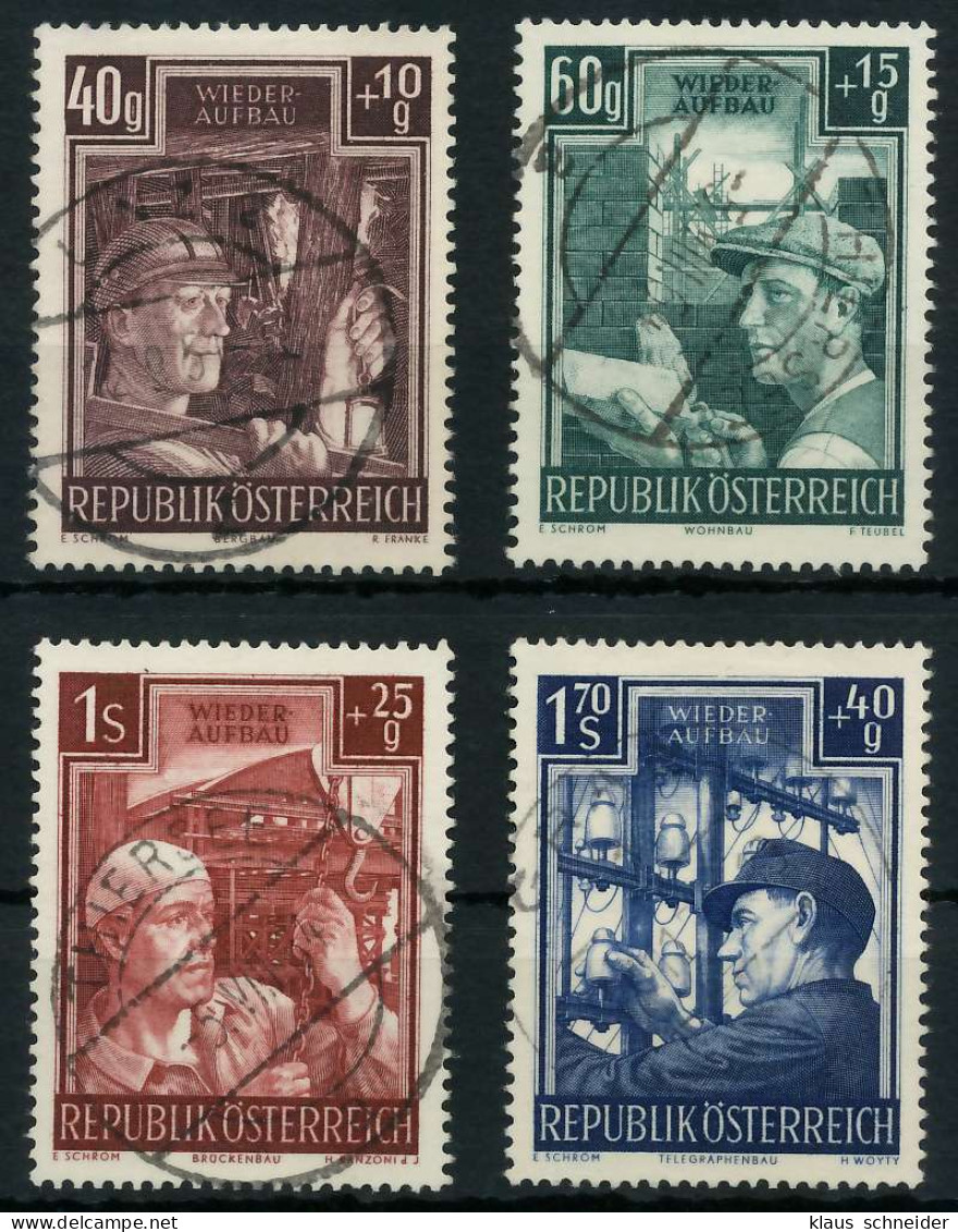 ÖSTERREICH 1951 Nr 960-963 Zentrisch Gestempelt X75E612 - Oblitérés