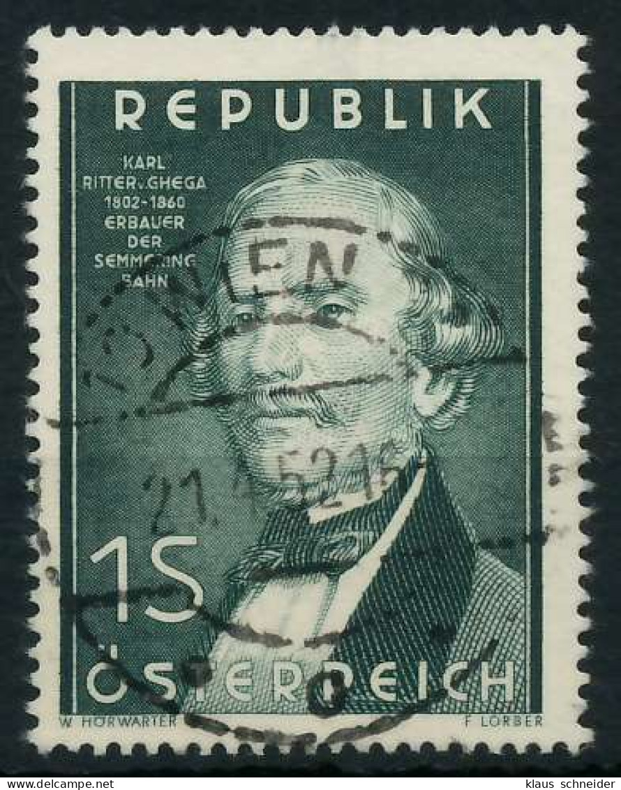 ÖSTERREICH 1952 Nr 971 Zentrisch Gestempelt X75E62A - Oblitérés