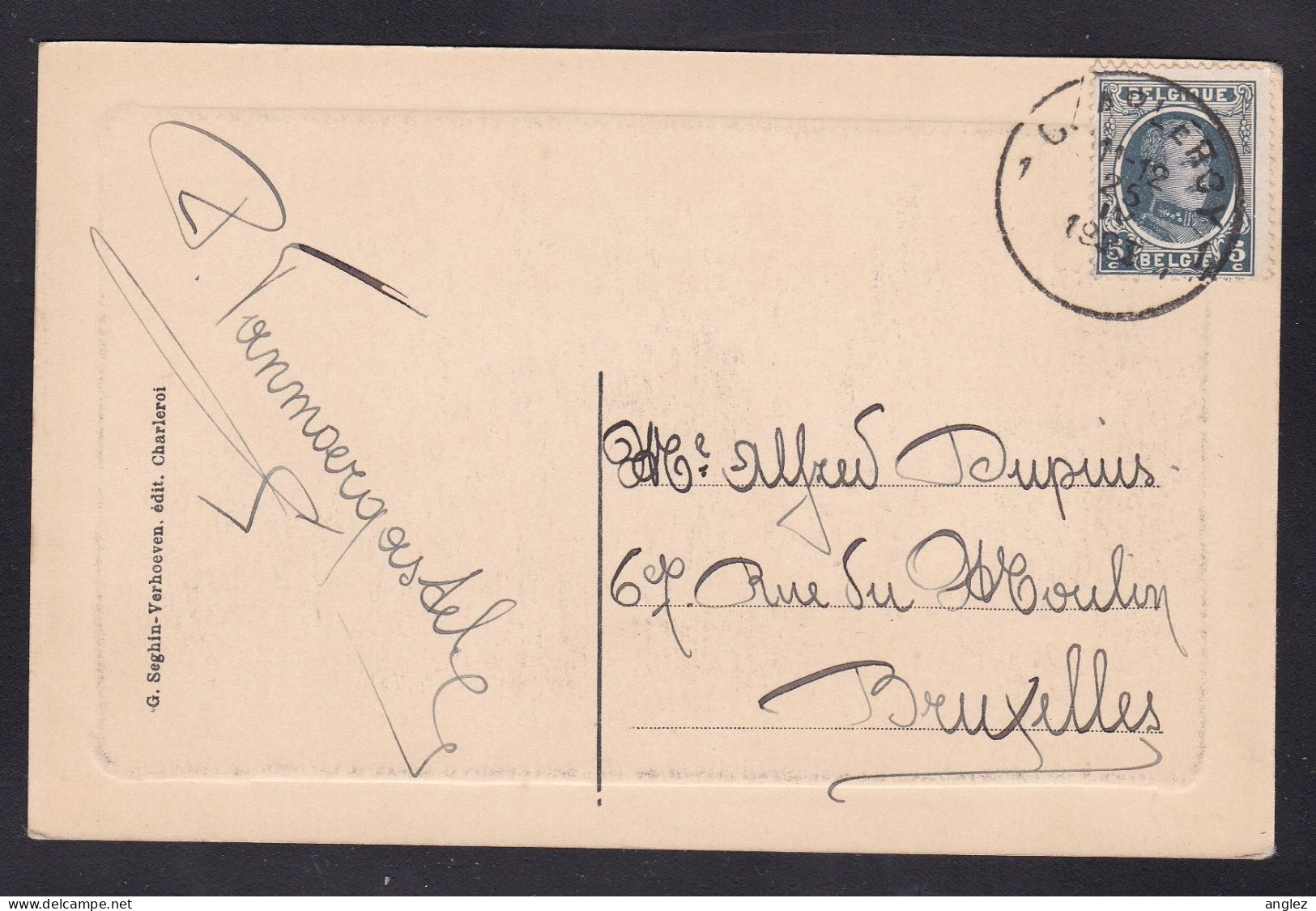 Belgium - Charleroi - La Poste Et La Place De La Ville Basse / Post Office Posted 1923 - Charleroi