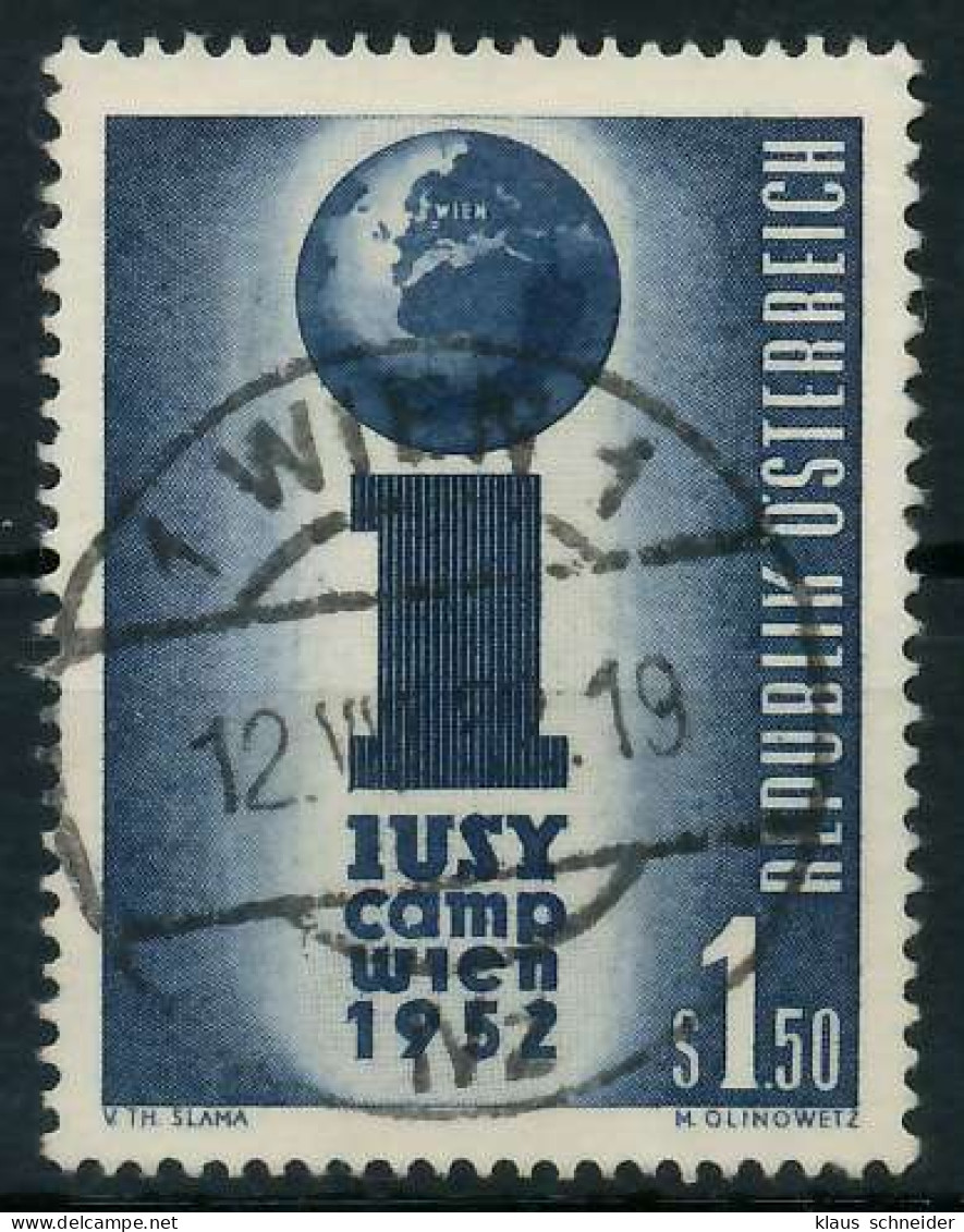 ÖSTERREICH 1952 Nr 974 Zentrisch Gestempelt X75E63A - Usati