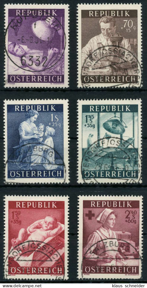 ÖSTERREICH 1954 Nr 999-1004 Gestempelt X75E6A6 - Used Stamps