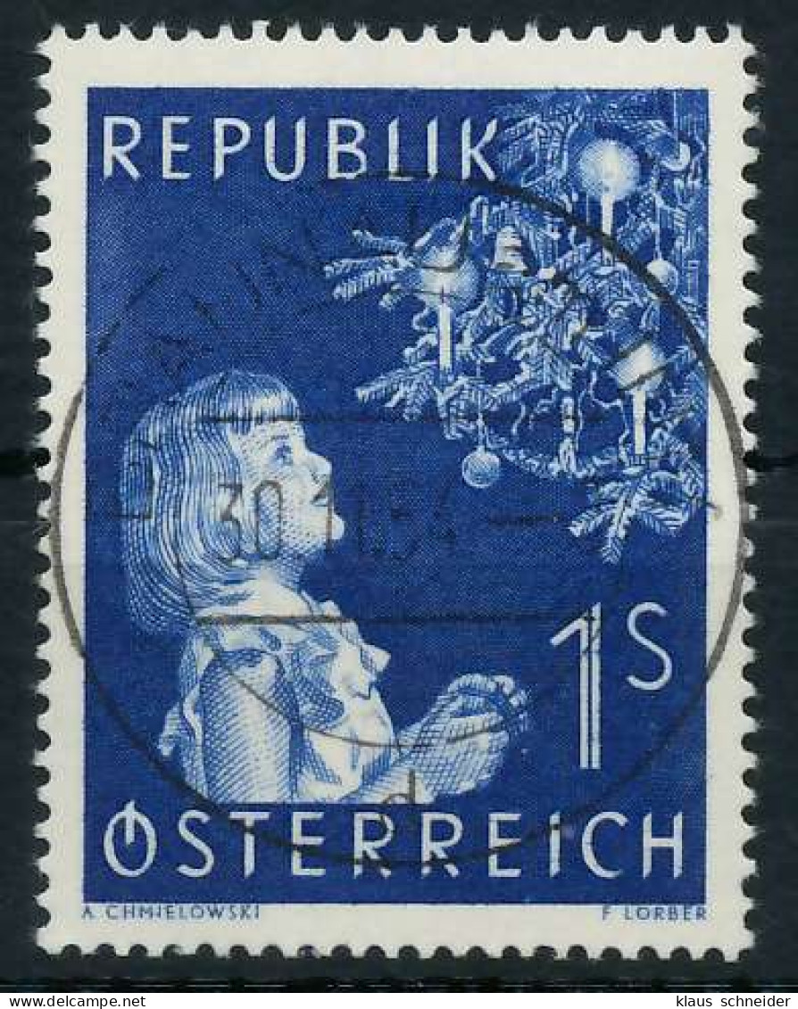 ÖSTERREICH 1954 Nr 1009 Zentrisch Gestempelt X75E69E - Usati