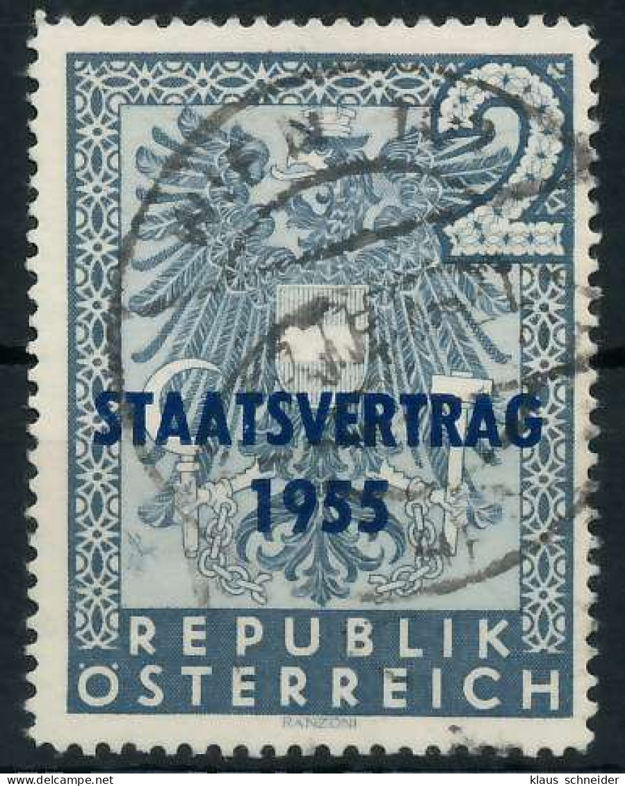 ÖSTERREICH 1955 Nr 1017I Zentrisch Gestempelt X75E6BA - Used Stamps