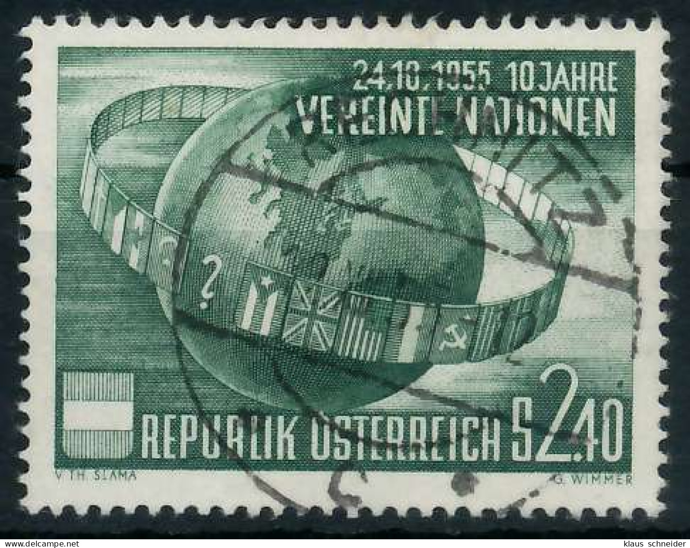 ÖSTERREICH 1955 Nr 1022 Zentrisch Gestempelt X75E6D6 - Oblitérés