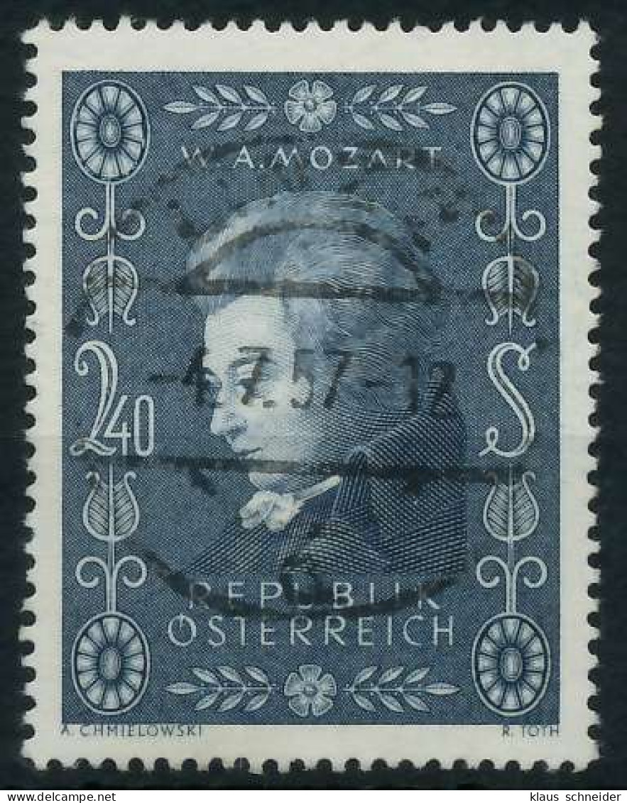 ÖSTERREICH 1956 Nr 1024 Zentrisch Gestempelt X75E6EA - Oblitérés