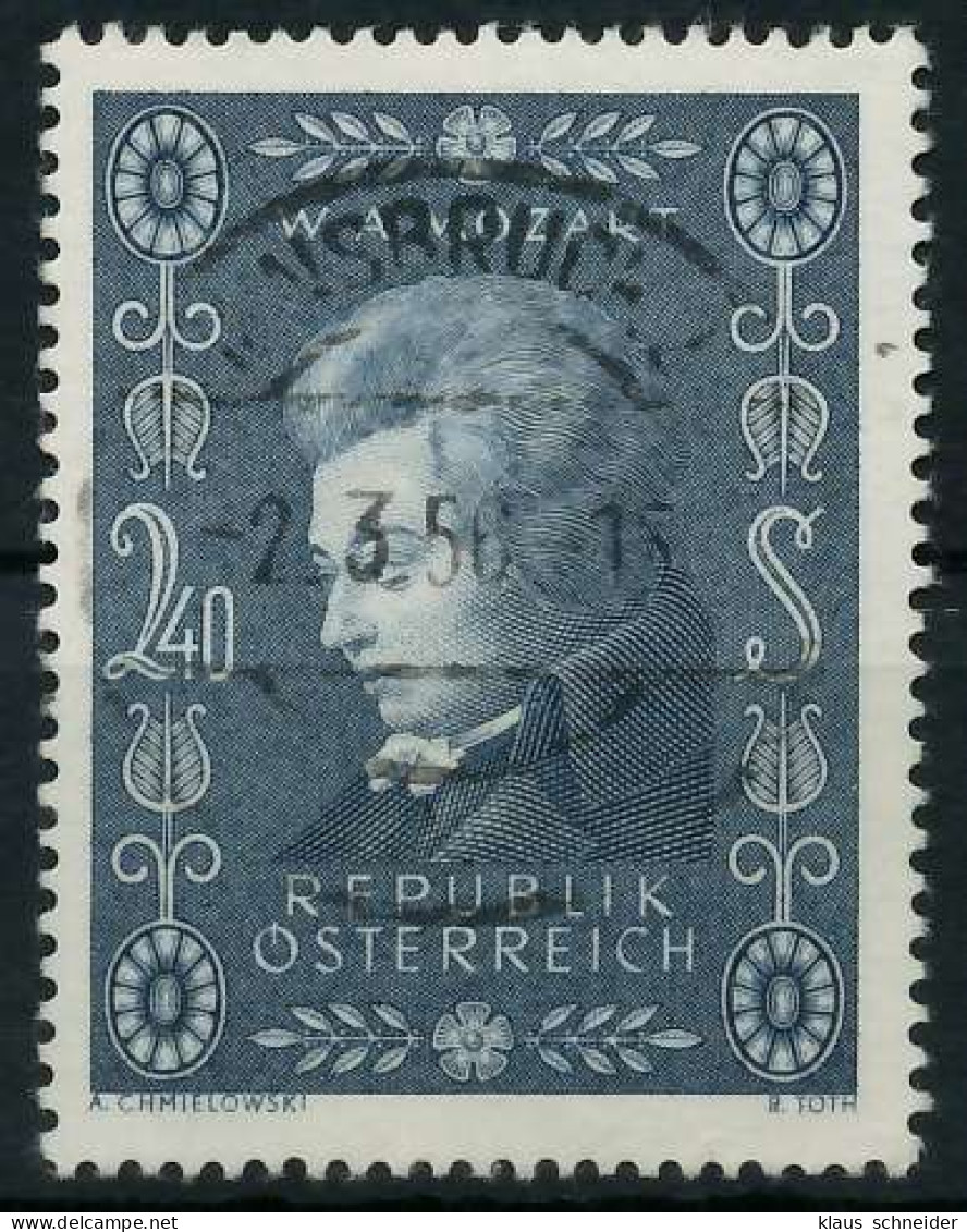 ÖSTERREICH 1956 Nr 1024 Zentrisch Gestempelt X75E6EE - Used Stamps