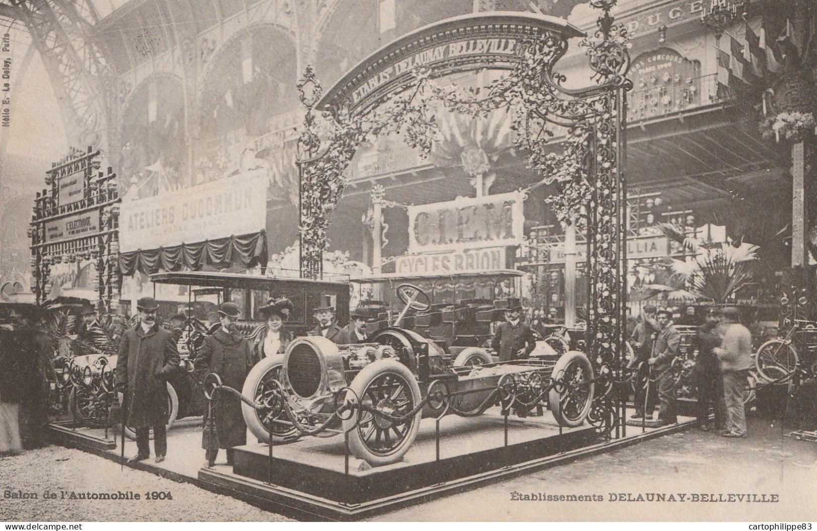 SALON DE L'AUTOMOBILE EN 1904 ETABLISSEMENT DELAUNAY BELLEVILLE - Passenger Cars