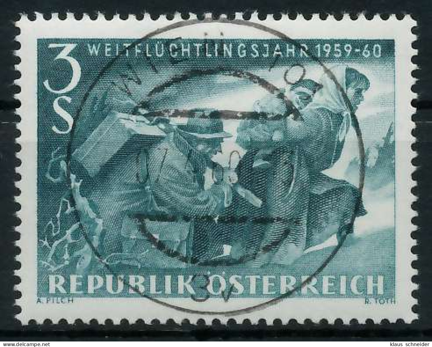 ÖSTERREICH 1960 Nr 1074 Zentrisch Gestempelt X75E7D6 - Used Stamps