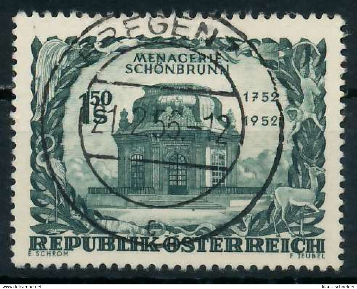 ÖSTERREICH 1952 Nr 973 Zentrisch Gestempelt X75E7CE - Used Stamps