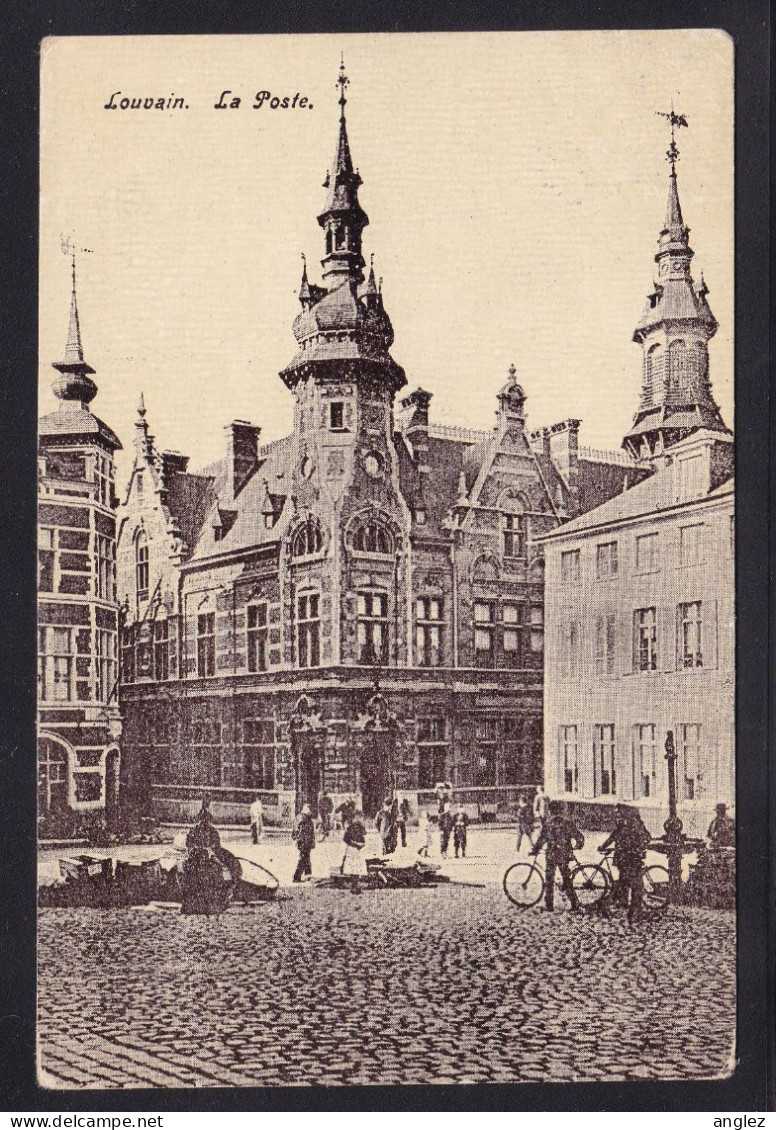 Belgium - Louvain / Leuven - La Poste / Post Office Posted 1909 To Antwerp - Leuven