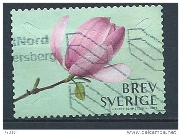 Suède 2015 3034 Oblitéré Fleurs Magnolias - Used Stamps