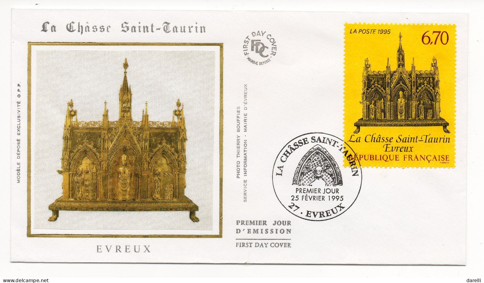 FDC France 1995 - La Chasse Saint-Taurin - YT 2926 - 27 Evreux - 1990-1999