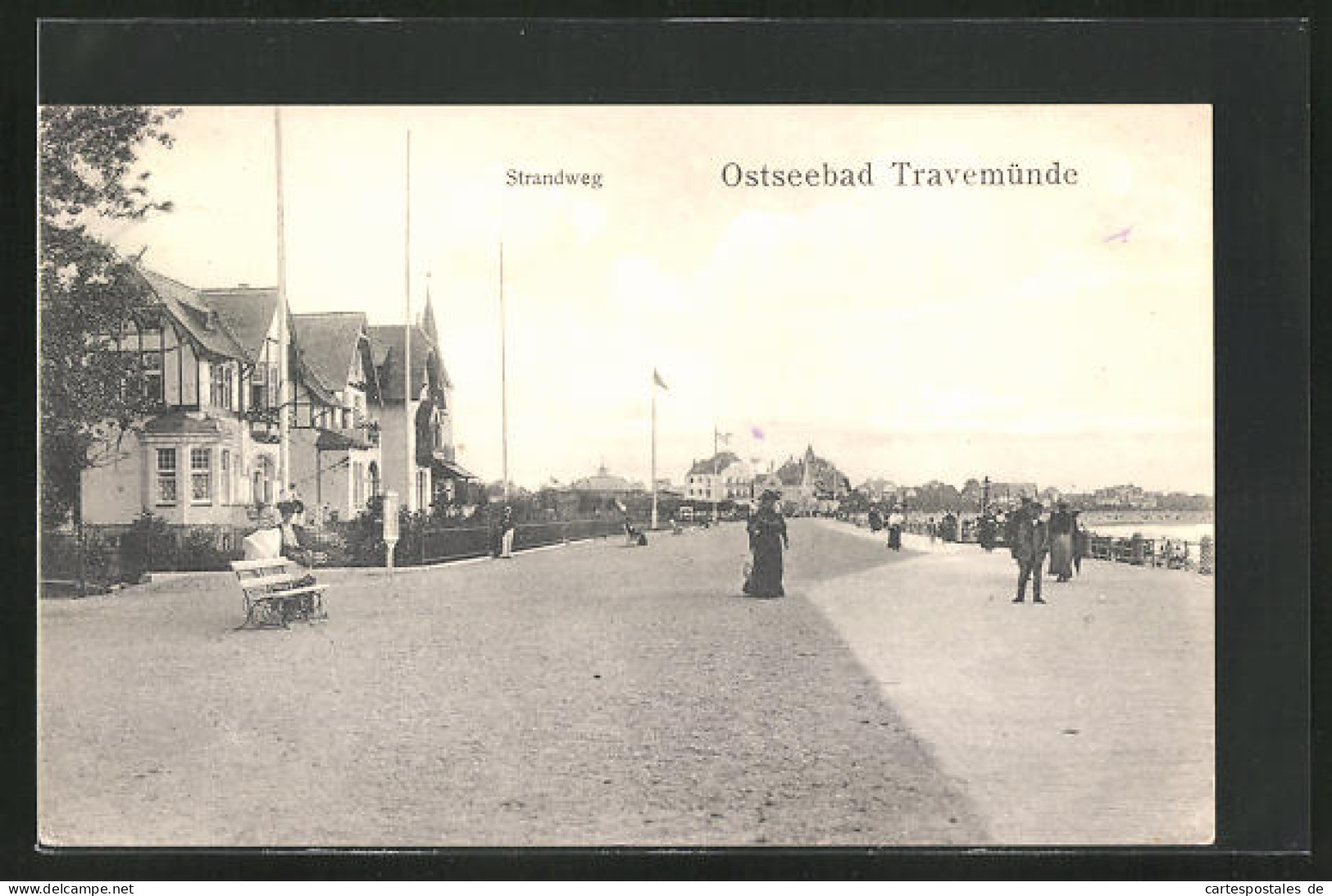 AK Ostseebad Travemünde, Strandweg  - Lübeck-Travemünde