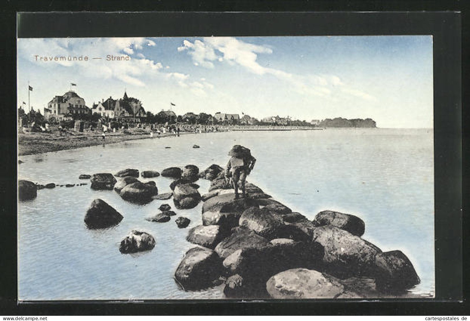 AK Ostseebad Travemünde, Blick Zum Strand  - Luebeck-Travemuende