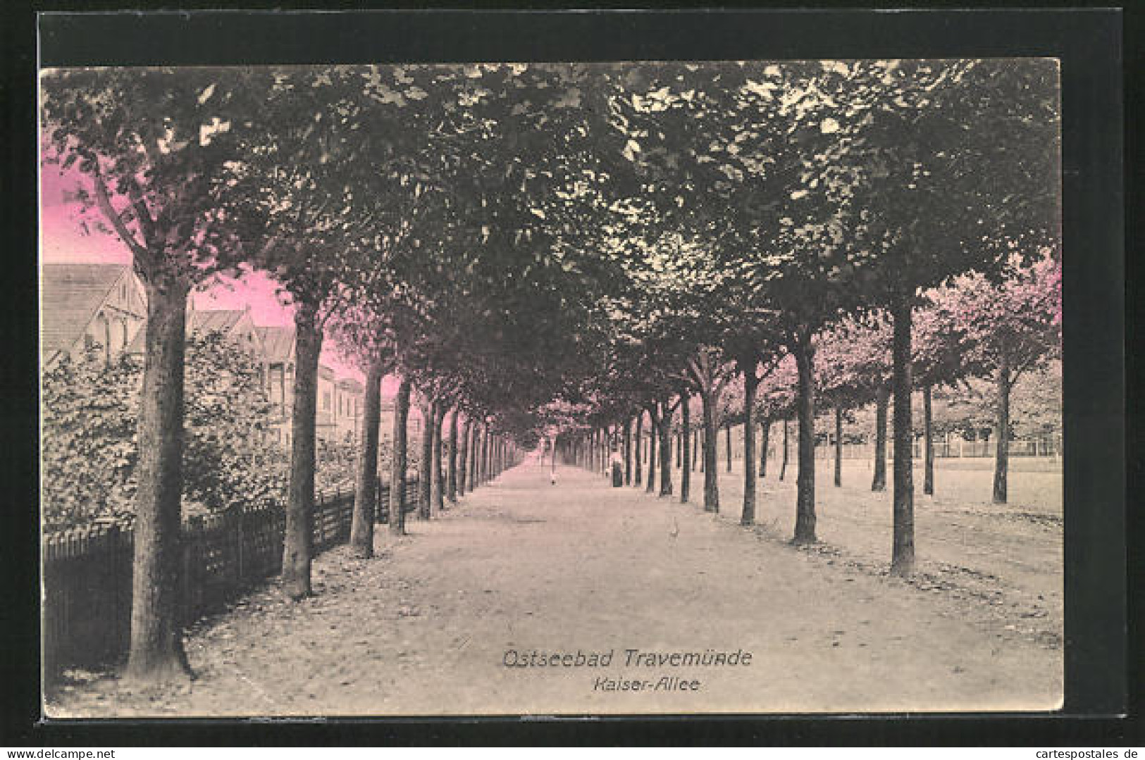 AK Ostseebad Travemünde, Kaiserallee  - Lübeck-Travemuende