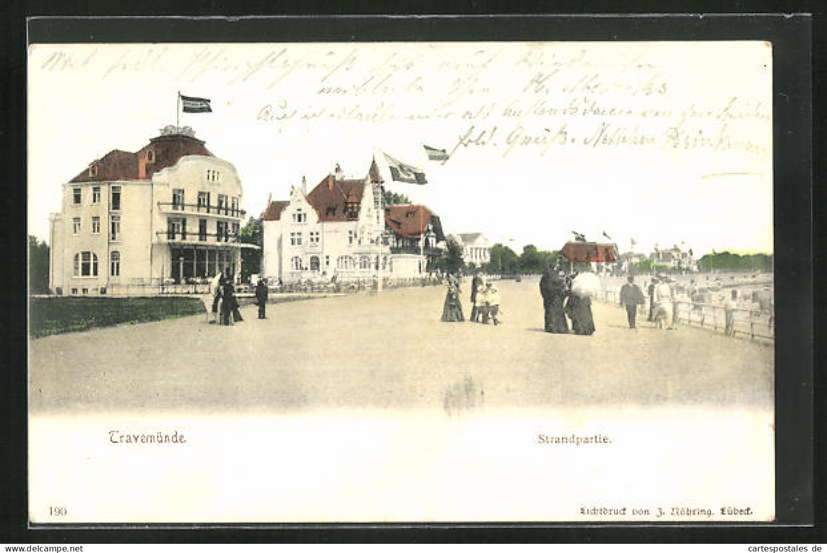 AK Travemünde, Strandpartie  - Lübeck-Travemuende