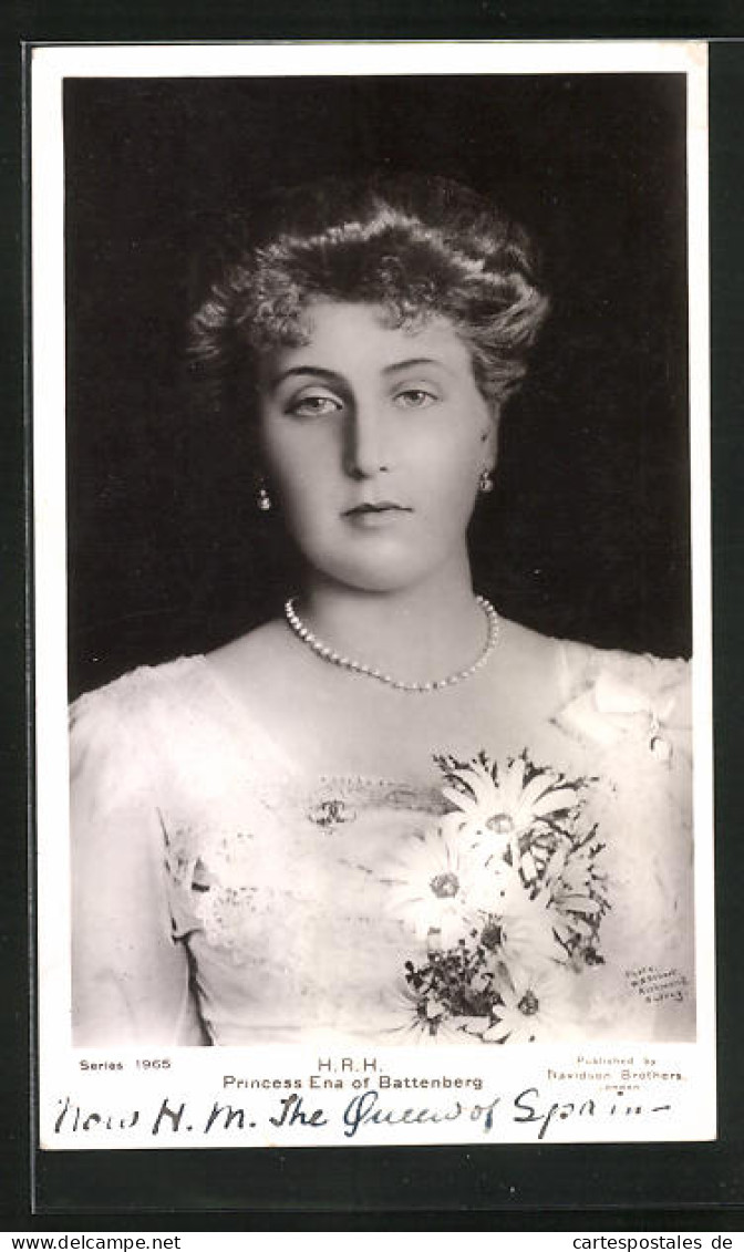 Postal Princess Ena Of Battenberg  - Königshäuser