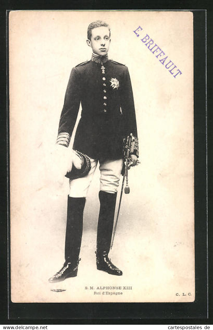 Postal Alphonse XIII., Roi D`Espagne  - Royal Families