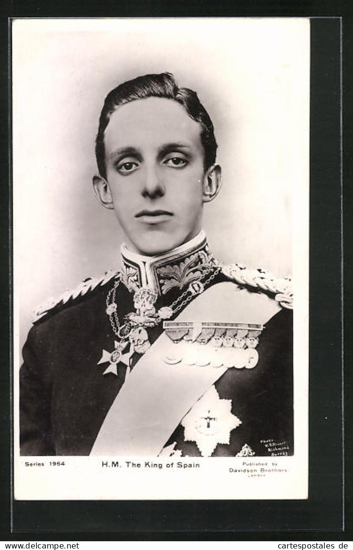 Postal H.M. The King Of Spain, König Von Spanien  - Königshäuser