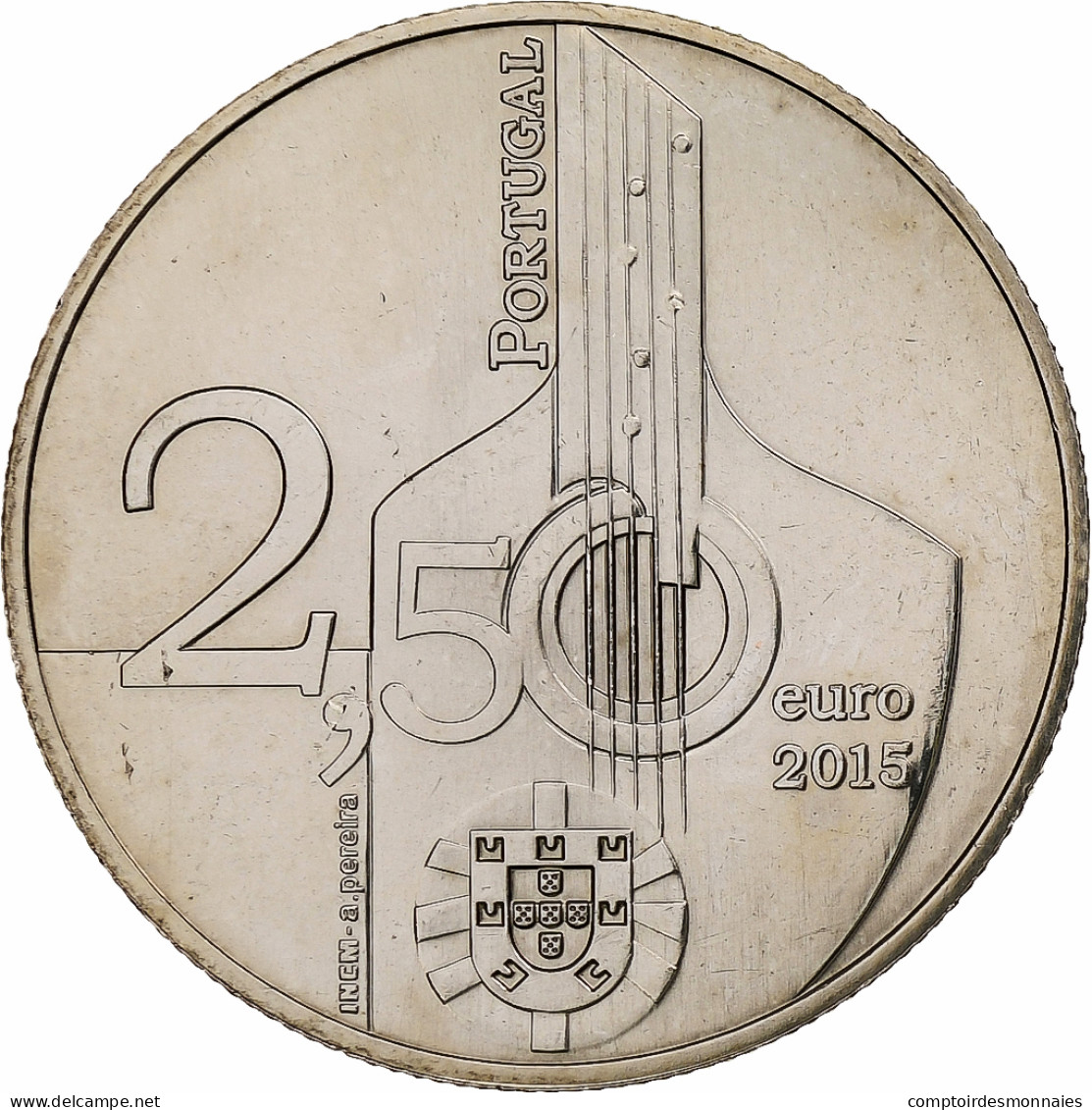 Portugal, 2,5 Euro, Fado, 2015, Lisbonne, Cupro-nickel, SPL - Portogallo