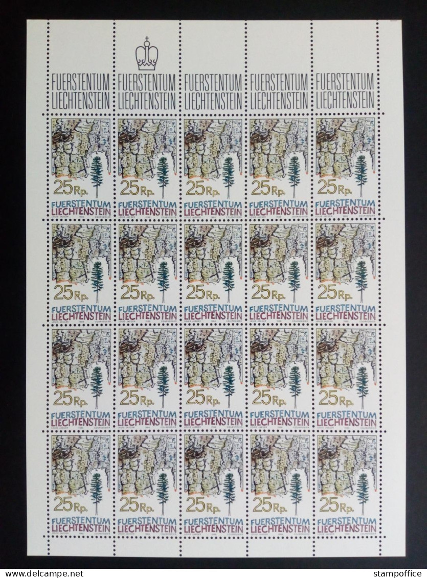 LIECHTENSTEIN MI-NR. 913-915 POSTFRISCH(MINT) KLEINBOGENSATZ BAUMRINDEN 1986 - Blocks & Kleinbögen