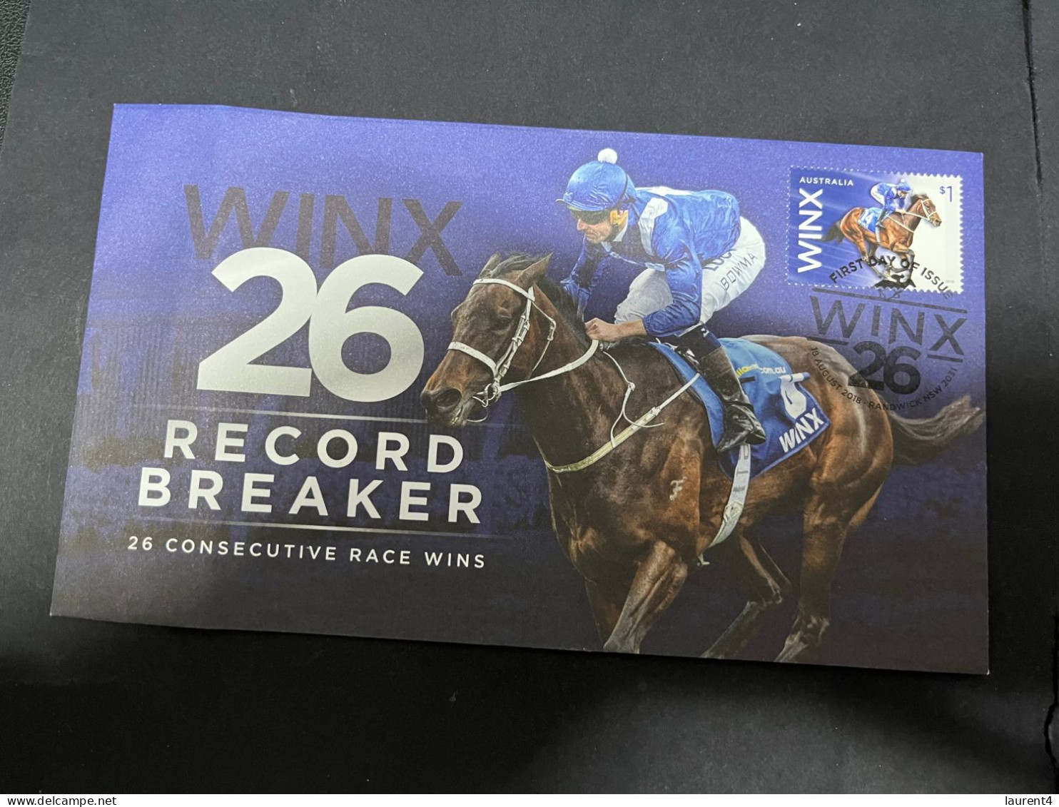 17-5-2024 (5 Z 17) Australian FDC Cover - 2018 - WINX (26 Record Bearer Race Wins) Horse Racing - Premiers Jours (FDC)