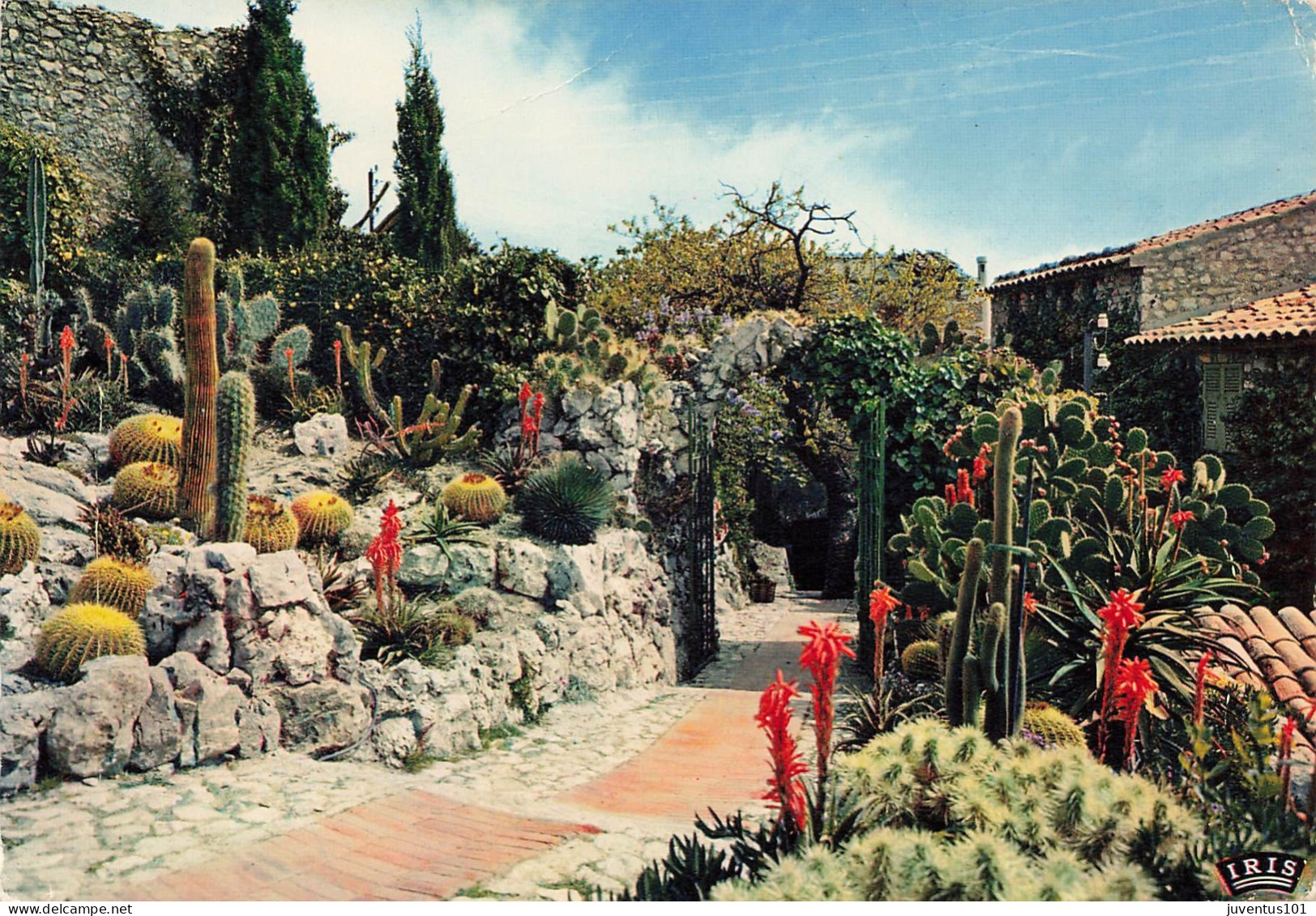 CPSM Eze Village-Jardin Exotique-Timbre   L2920 - Eze