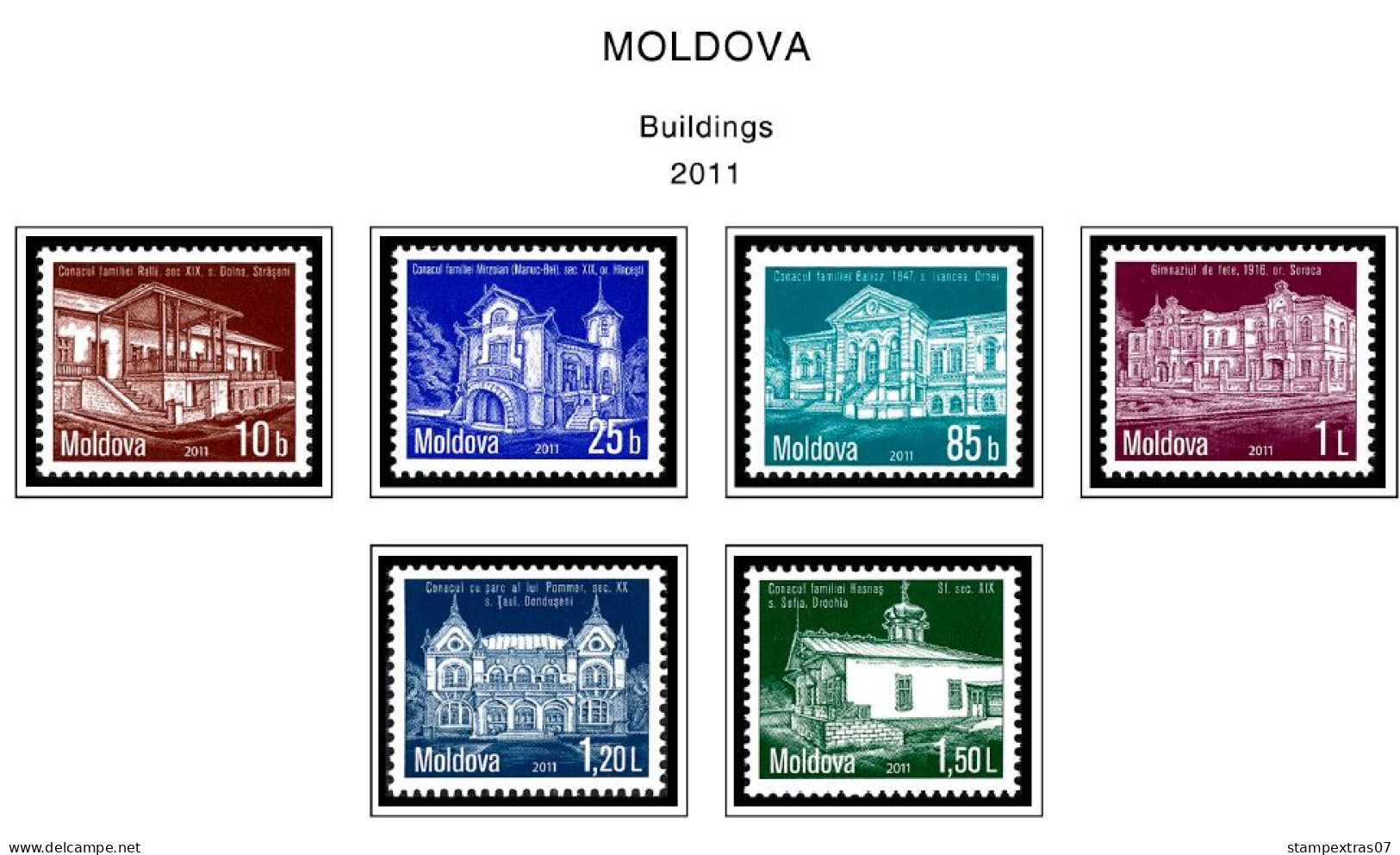 COLOR PRINTED MOLDOVA 2011-2020 STAMP ALBUM PAGES (52 Illustrated Pages) >> FEUILLES ALBUM - Afgedrukte Pagina's