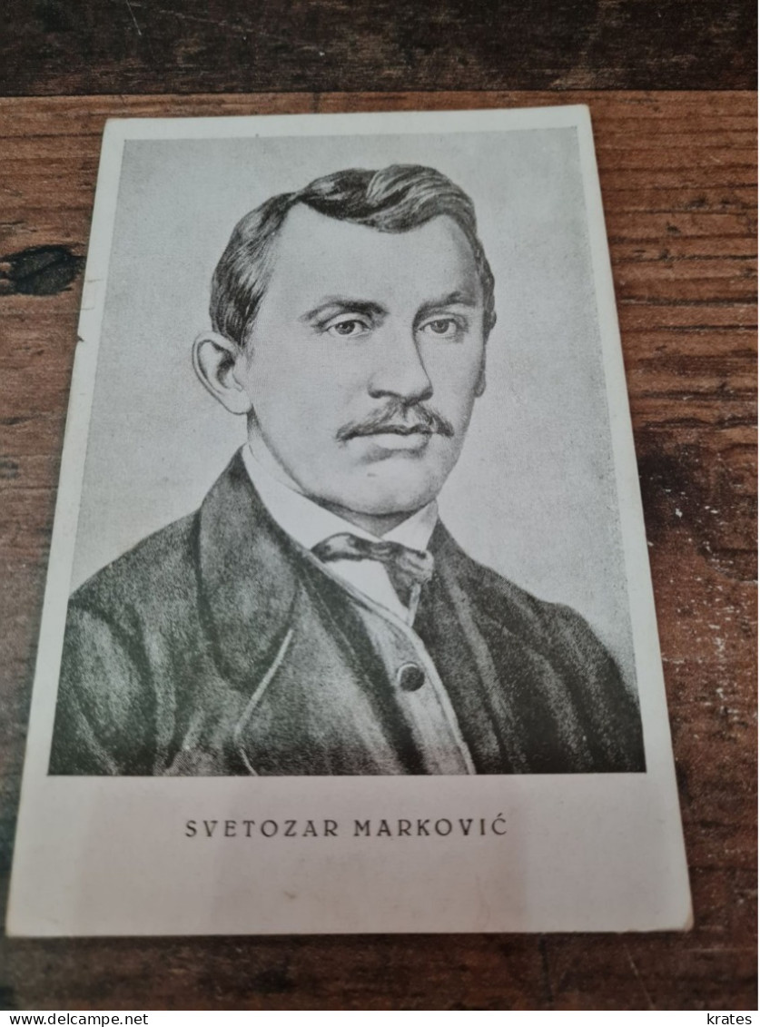 Postcard - Svetozar Marković   (V 38113) - Schrijvers