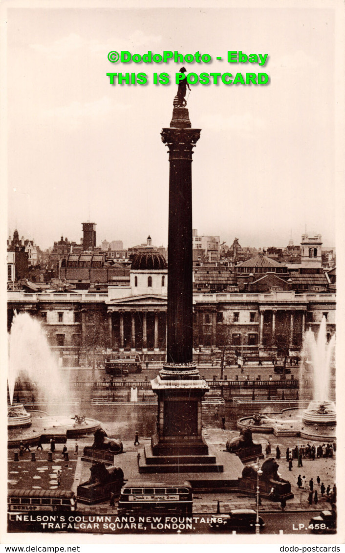 R450638 London. Trafalgar Square. Nelson Column And New Fountains. Lansdowne Pro - Other & Unclassified