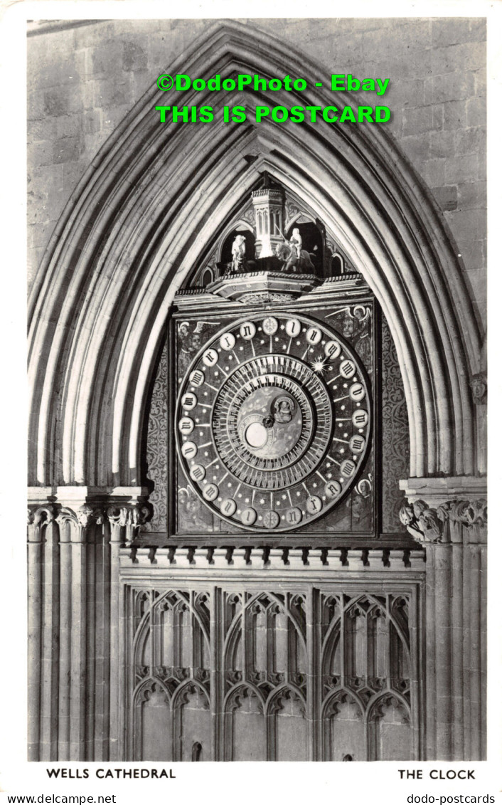 R450205 Wells Cathedral. The Clock. RP - World