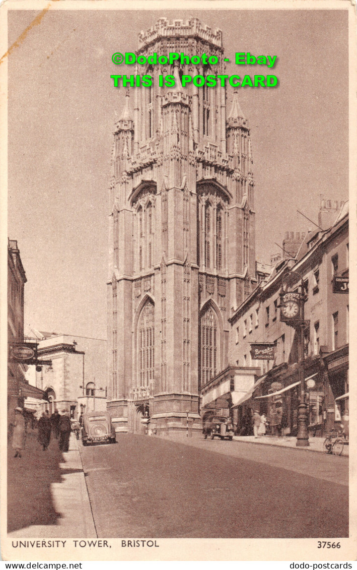 R450213 University Tower. Bristol. 37566. Solograph Series De Luxe Photogravure. - World