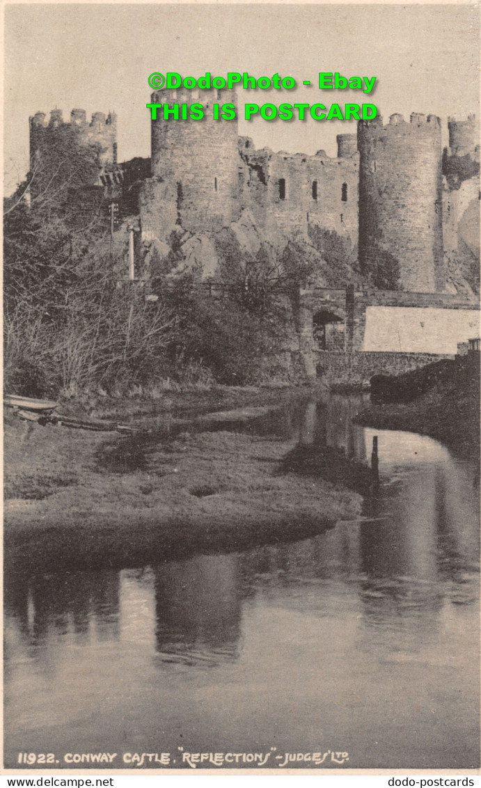 R450214 11922. Conway Castle. Reflections. Judges - World